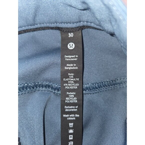Lululemon Mens Blue Stretch Slim Fit Pants Size 30x30 - Picture 4 of 7